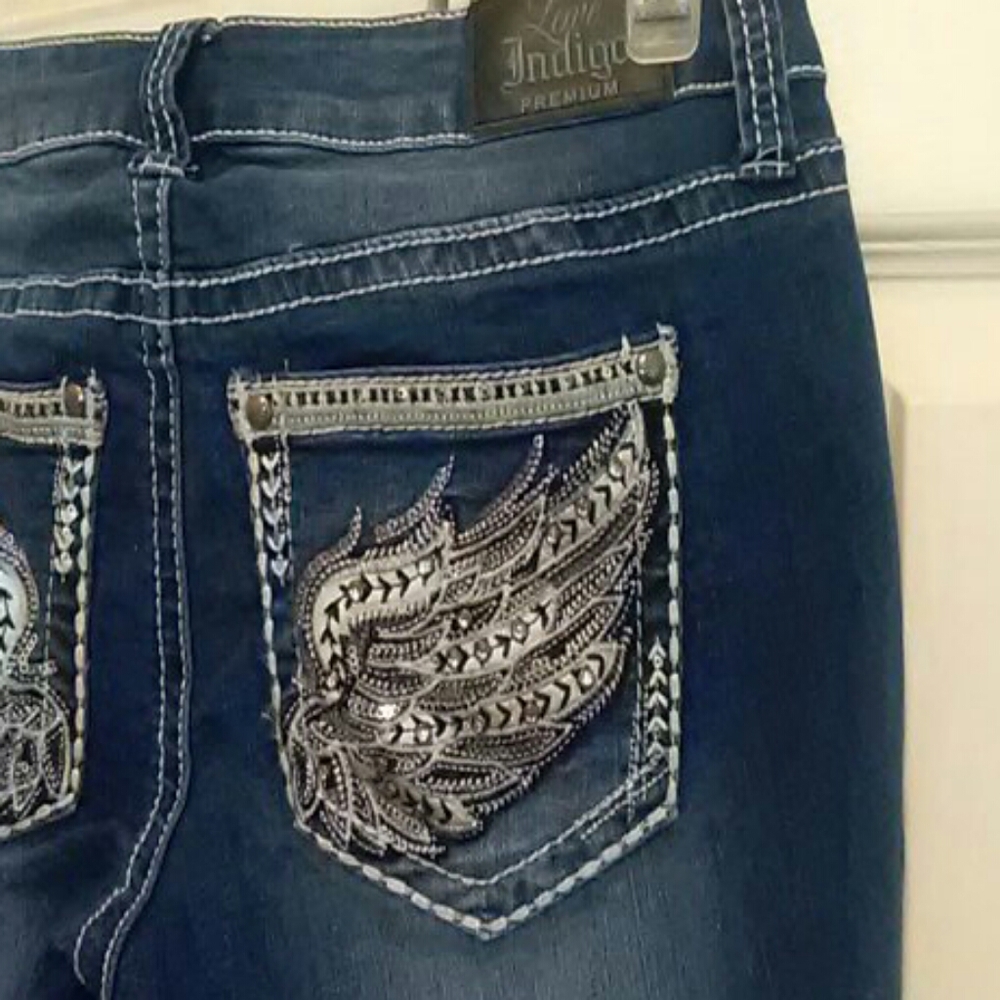 NWT Love Indigo premium blue denim capri sz 4P